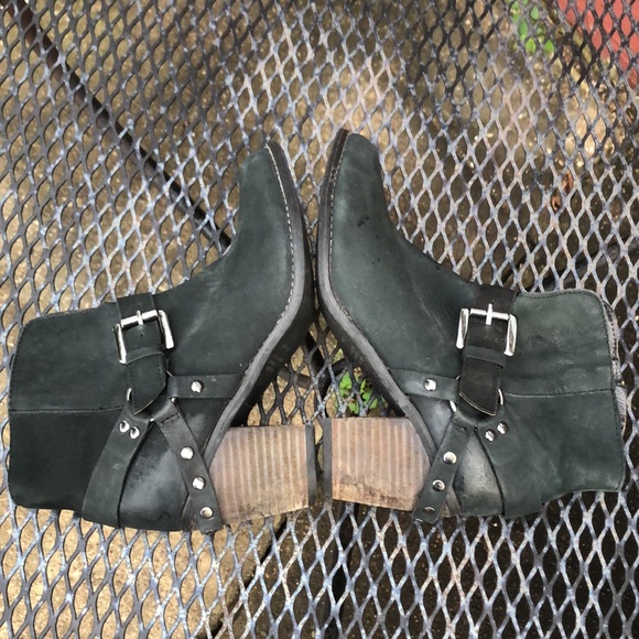 MATISSE Harney Harness black Leather Moto Ankle Boots - Picture 4 of 9